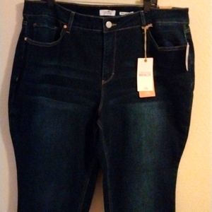 High rise straight leg jeans